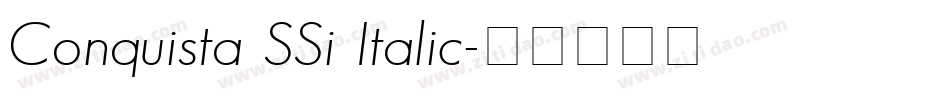 Conquista SSi Italic字体转换